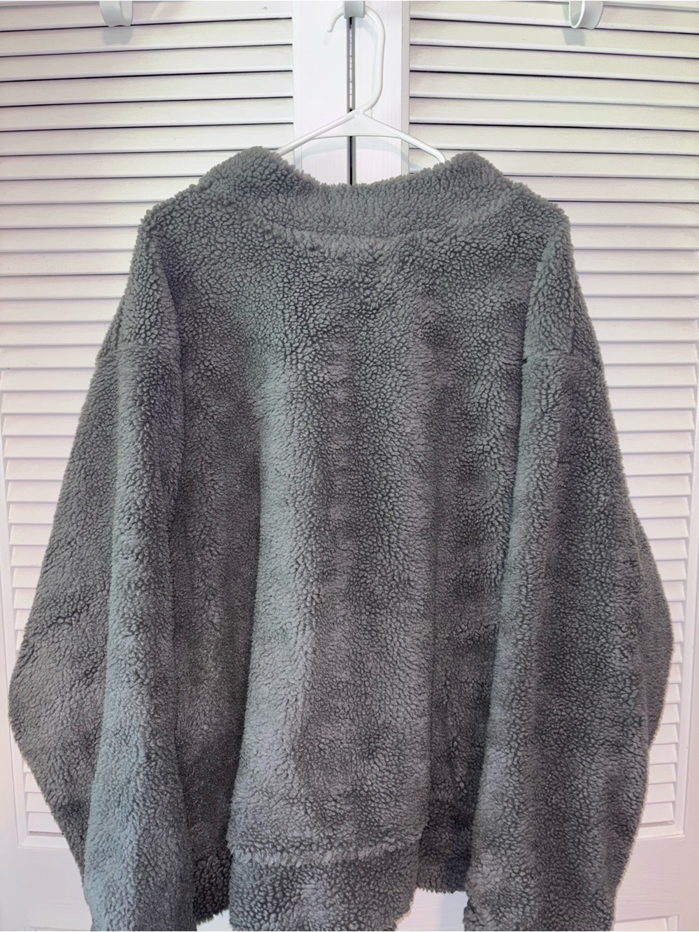 Parker Women's Gray Teddy Sherpa Jacket